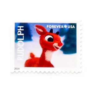 2014 US First-Class Forever Stamp – Rudolph the Red-Nosed Reindeer