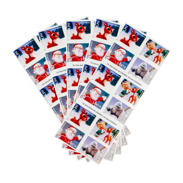 2014 US First-Class Forever Stamp – Rudolph the Red-Nosed Reindeer - Image 5