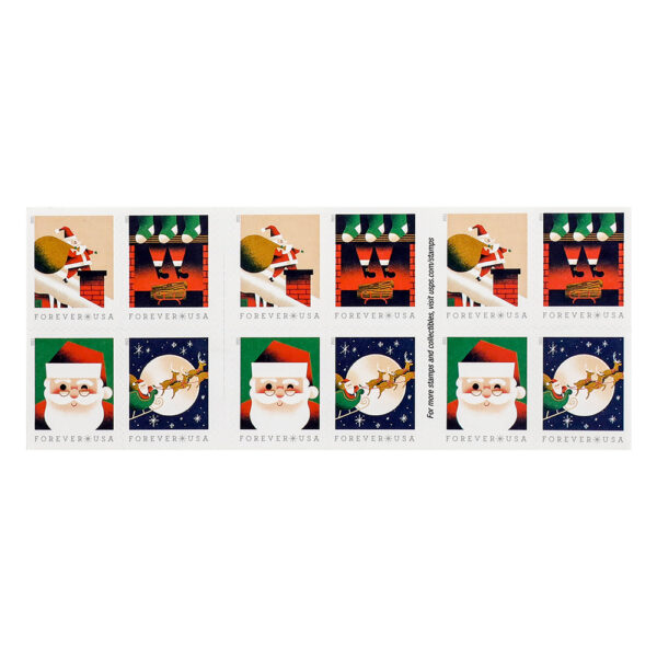 2020 US A Visit from St. Nick Forever Stamps - Image 2