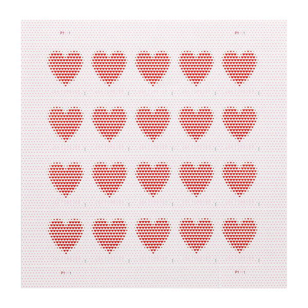 2020 US Made of Hearts Forever First-Class Postage Stamps Wedding - Image 3