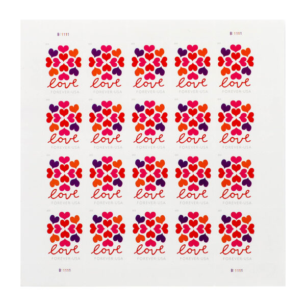 2019 US Heart Blossom Forever First-Class Postage Stamps Wedding - Image 3