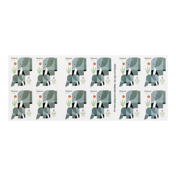 2022 US Elephants First Class Forever Stamps - Image 2