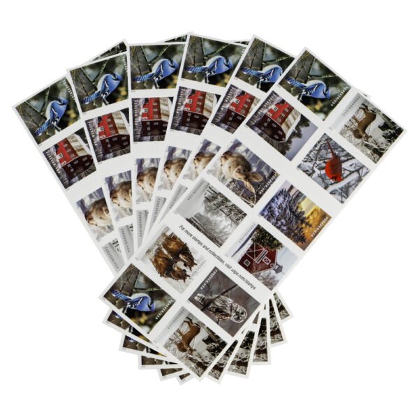 2020 US ‘Winter Scenes’ Forever Postage Stamps - Image 5