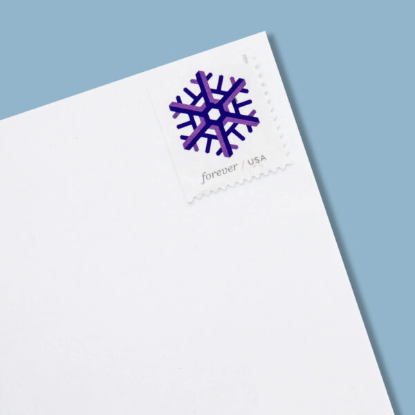 2015 US Geometric Snowflakes Forever Postage Stamps - Image 6
